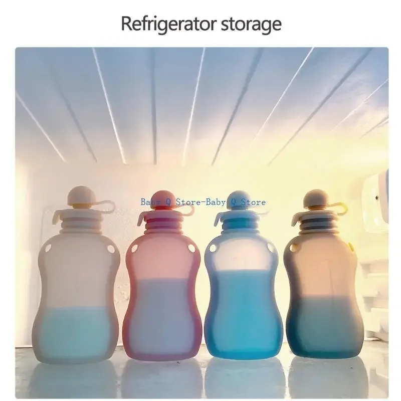 X5XE Siliconen Melk Congee Lekvrije Organizer Knijpopslagcontainer 150ml