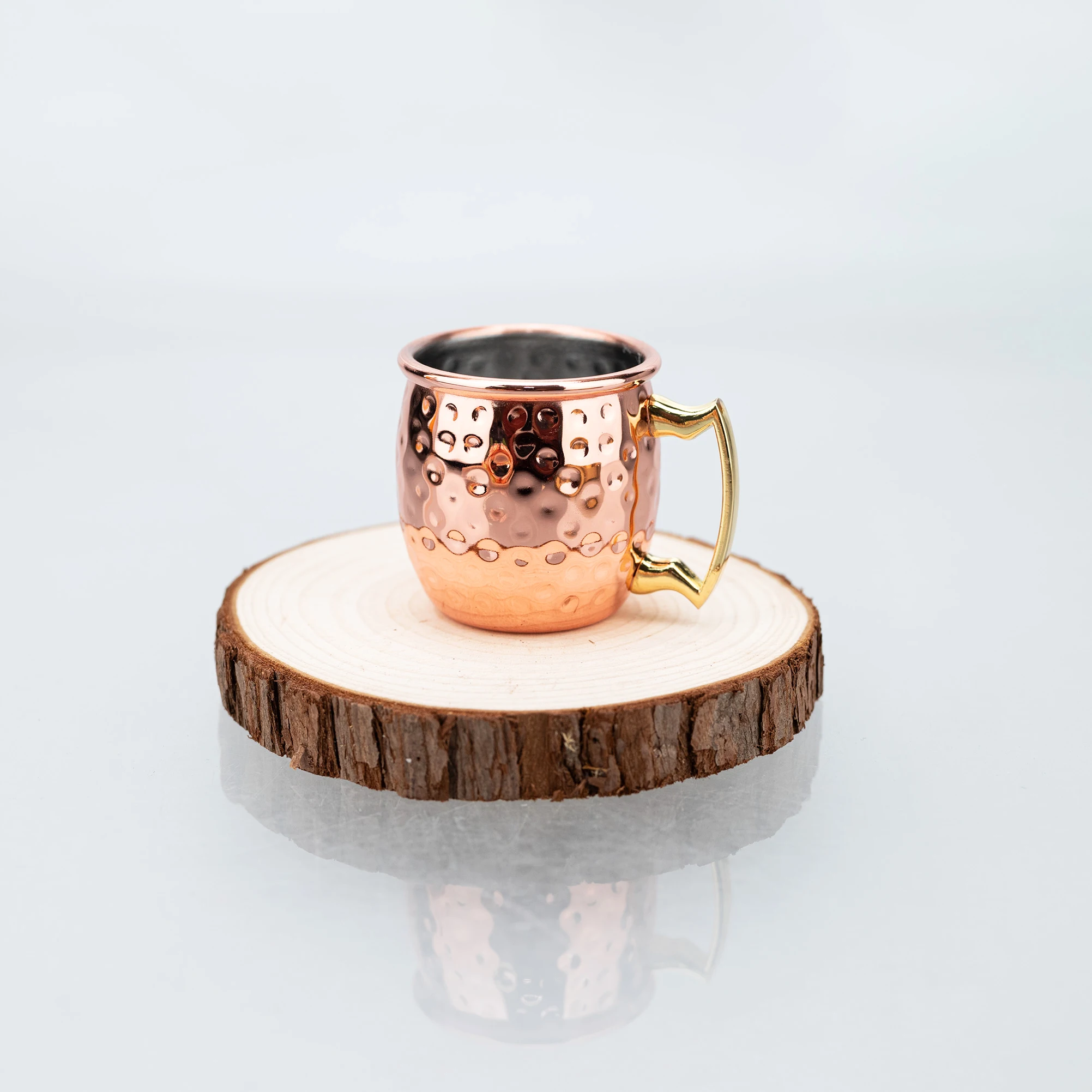 60 مللي أكواب البغل موسكو الفولاذ المقاوم للصدأ النحاس مطلي مطروق القدح s 2oz البيرة ويسكي كوكتيل كوب تيكيلا s القدح بار درينكوير كوب