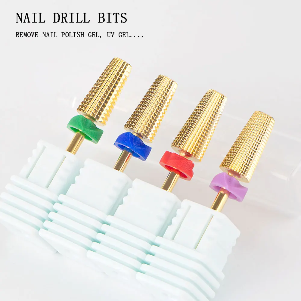 

NEW 5 in 1 Tungsten Carbide Nail Drill Bit Electric Nail Drill Machine Mills Cutter Bit Nail Art Electric Drill Machine Files