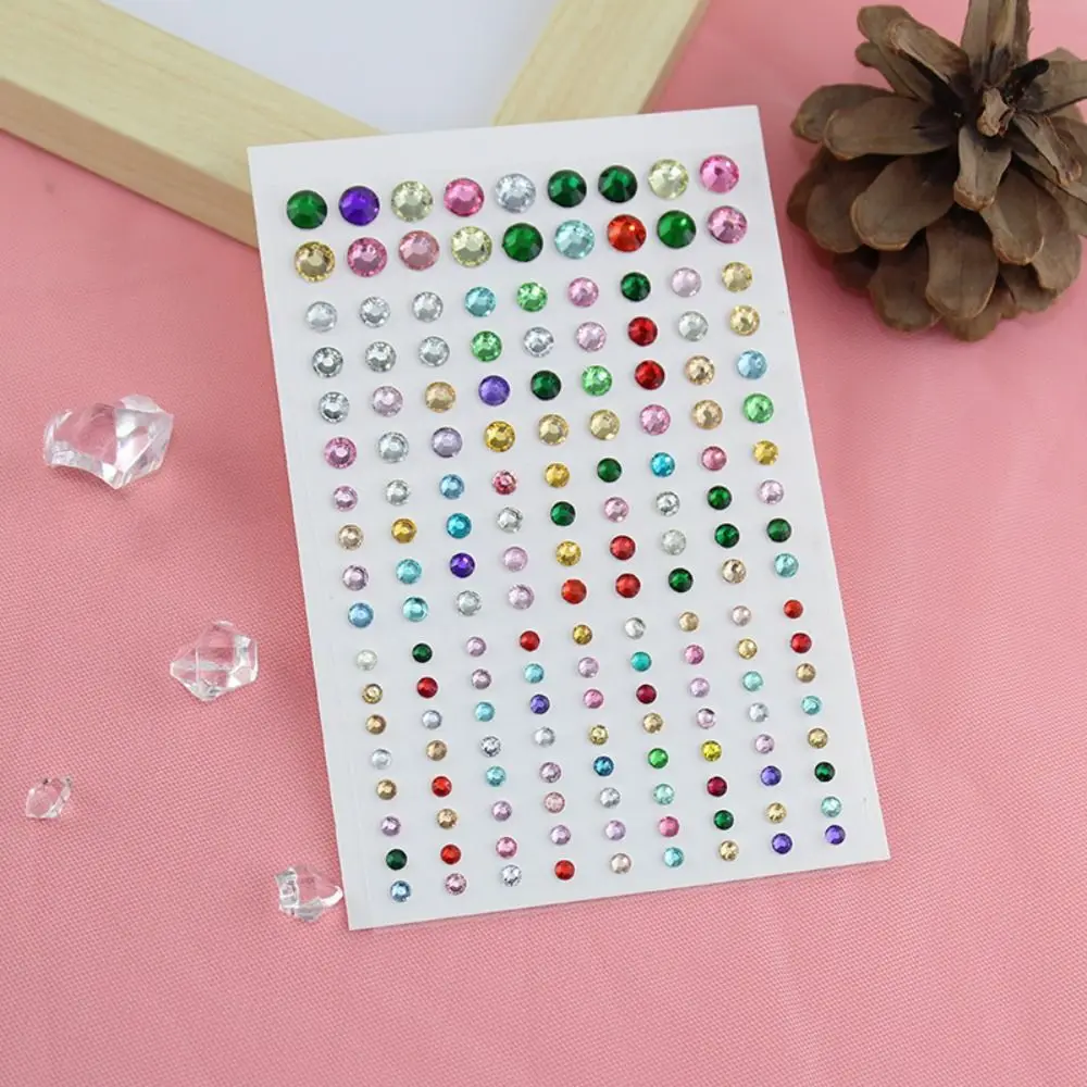 

Fashion 3D Face Jewelry Stickers Mixed Colorful Eyeliner Diamond Decals Heart Body Colored Diamonds Disposable Tattoo Stickers