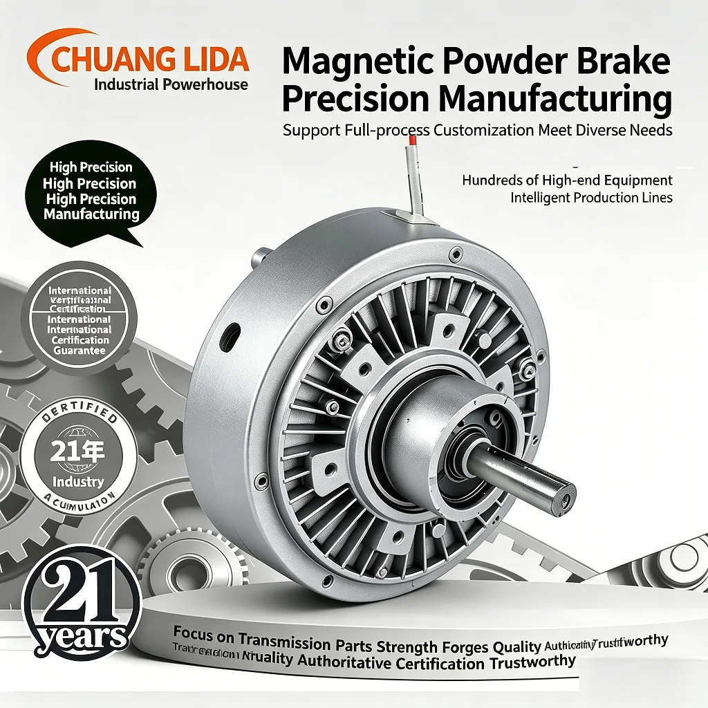 CHUANGLIDA Stainless Steel Magnetic Powder Brakes for Offset Printing Machine 100% Original FZ100K Paper Roll Slitter Hollow