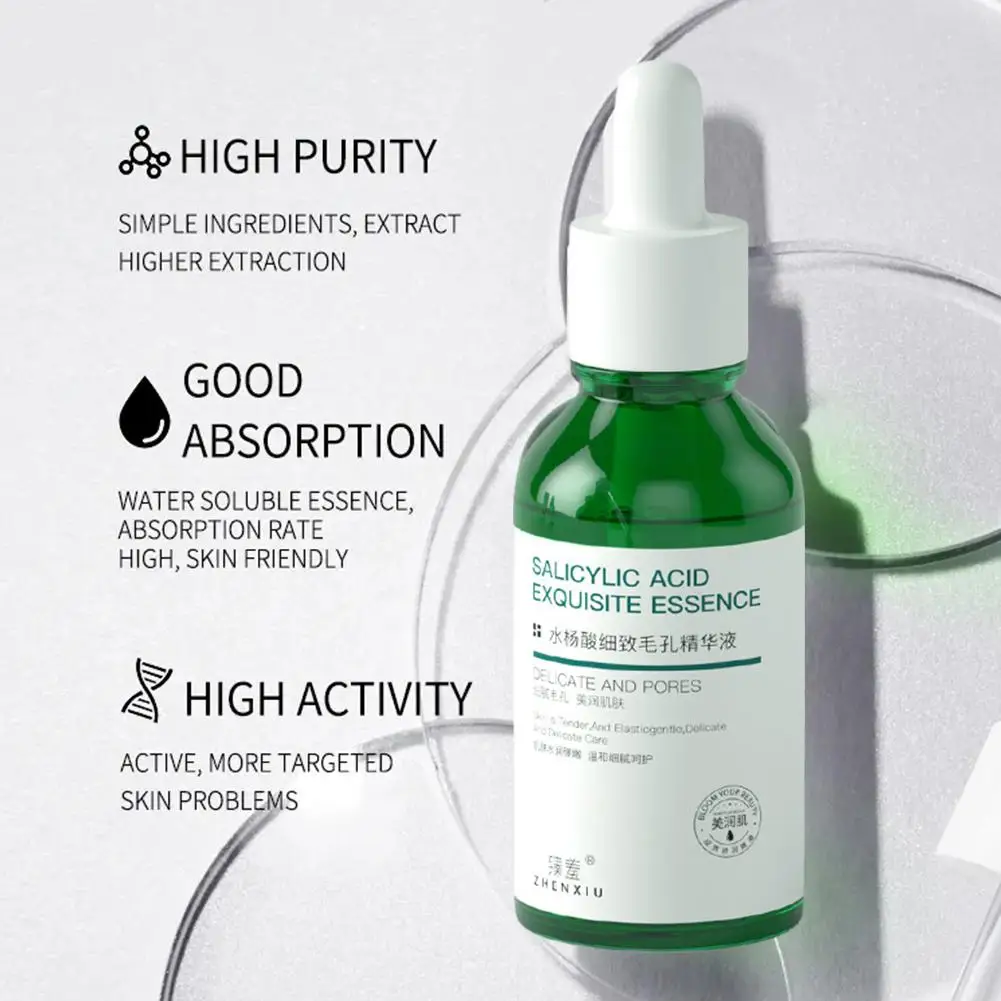 Salicylic Acid Pore Refining Serum Hydrating Moisturizing Skin Care For Smooth Soft Glowing Complexion