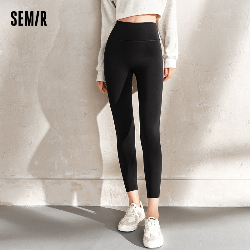  Semir Casual Pants Women Slimming Brushed Small Leg Pants New Autumn 2024 Show Long Legs Small People Nine-Point Shark Pants 