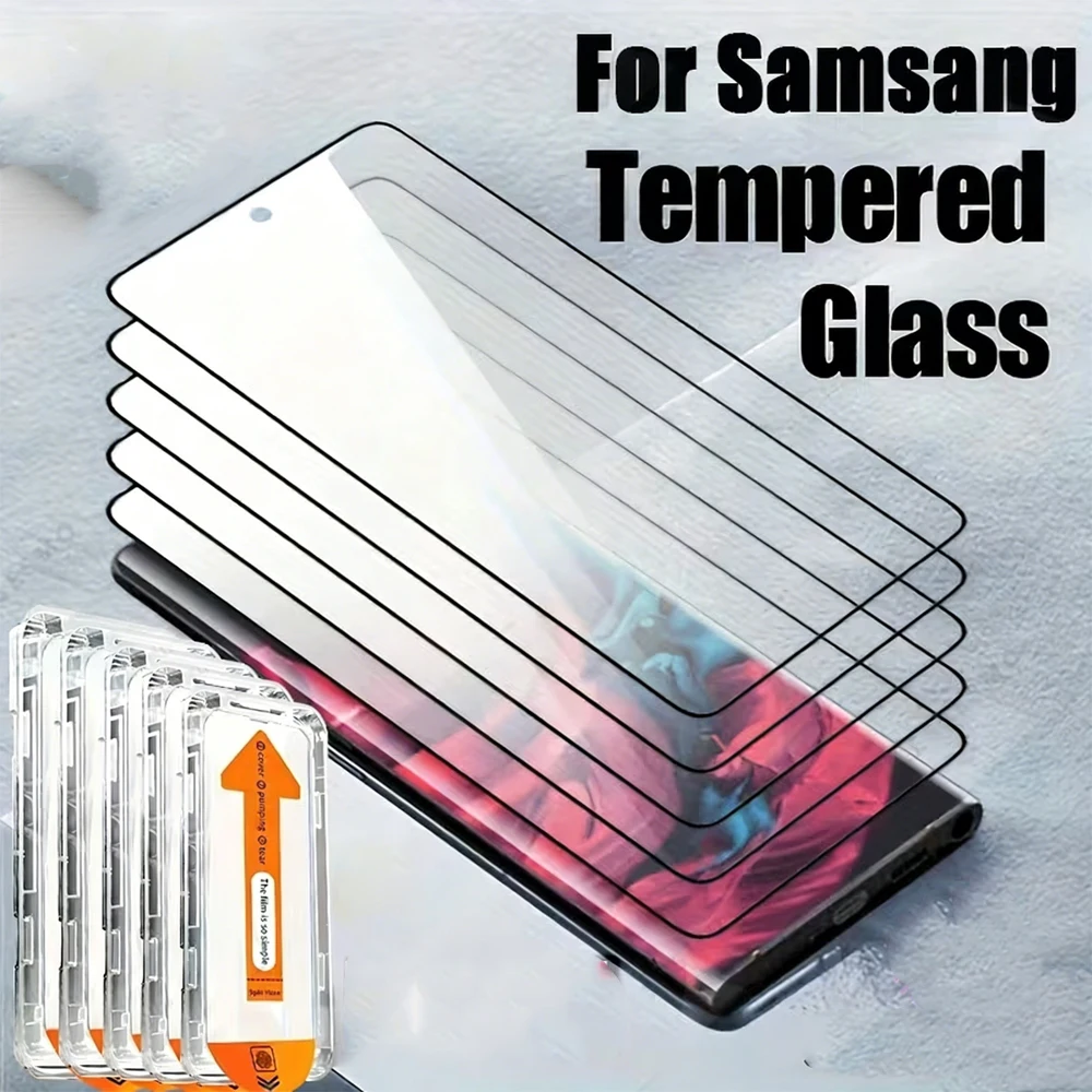 

5/1Pcs HD Screen Protector For Samsung S26 Ultra S26 Edge S26 Tempered Glass Free Installation Fingerprint Unlocking Optional