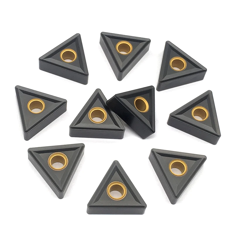 Herramienta de torneado externo, insertos de carburo, herramientas de torno CNC para hierro fundido, 10 piezas, TNMG160404 TNMG160408 TNMG160412 KC3115