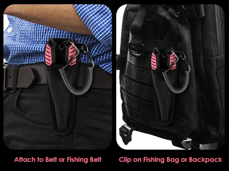 Fishing pliers with a lanyard can be hung on the fish bag belt prevents loss during surfing
