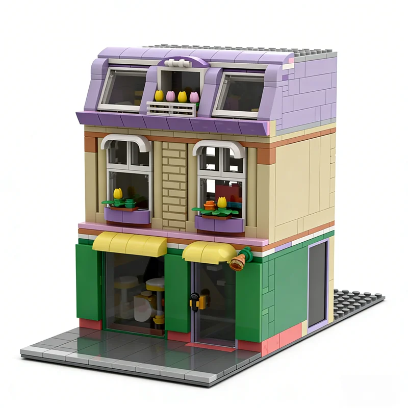 644 pz MOC Modulare Paesaggio Stradale Harmony Casa Modifica Set Modello Building block Architettura Regali Di Natale Giocattoli Per Bambini Mattoni