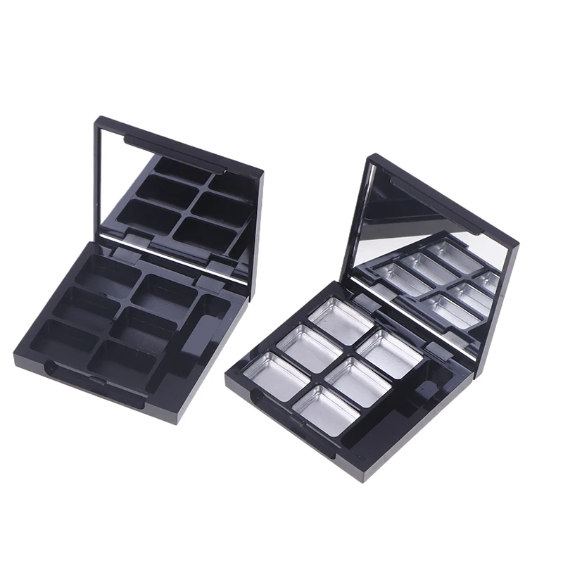 Empty Rouge Palette Eye Makeup Storage Dish With Mirror For Women Girls Makeup Beginners DIY Eye Shadow Storage Box Tools