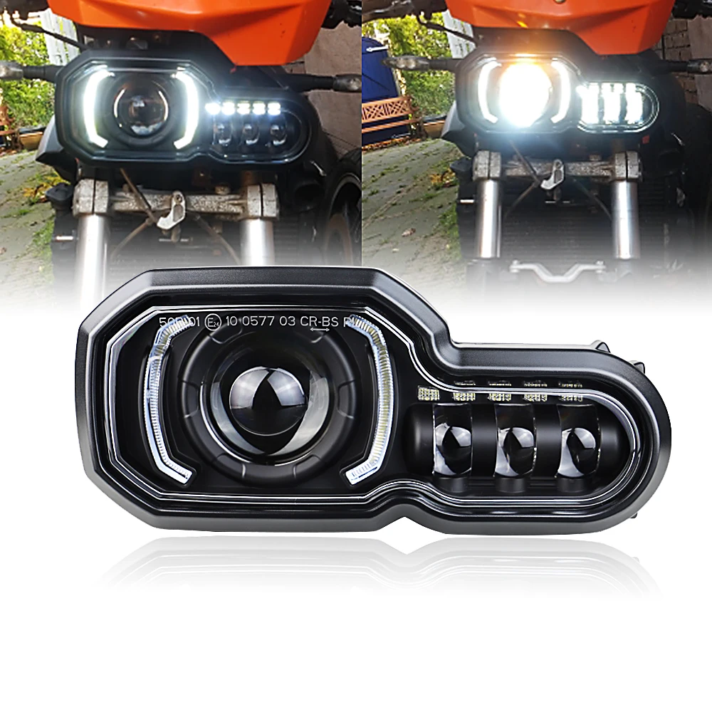 LED Headlight for B W F650GS/F700GS/F800GS F800ADV F800R High/Low beam with DRL Assembly Kit Replacement Light