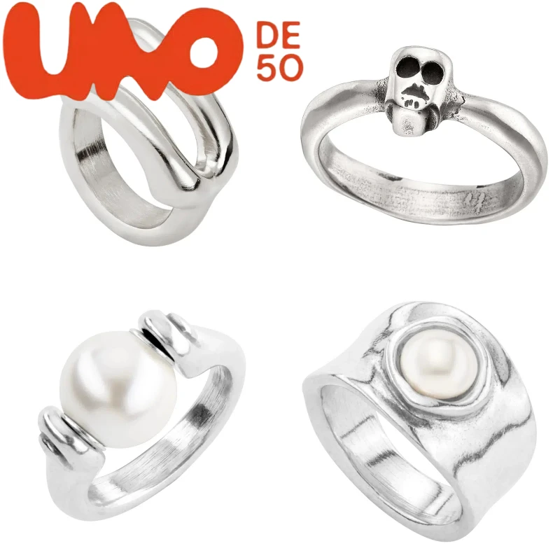 

UNOde50 24K Gold & Silver Ring - Discounted High-End Fashion Statement Piece