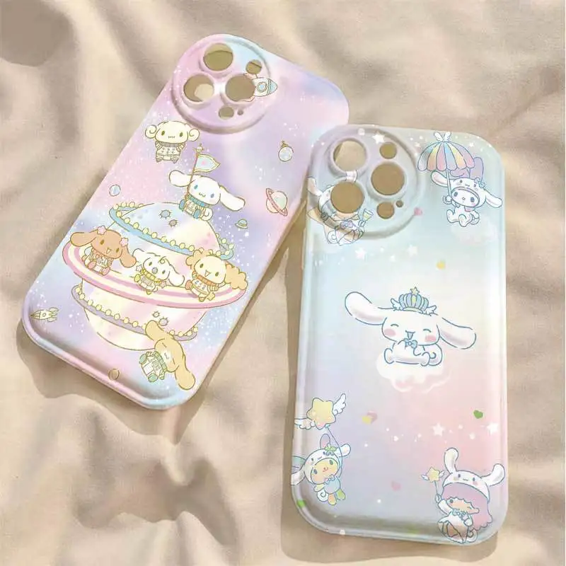 

Cartoon Sanrio Phone Cases Cinnamoroll Accessories Cute Kawaii Anime Apply Iphone14Promax1213 Protective Case Toys for Girl Gift