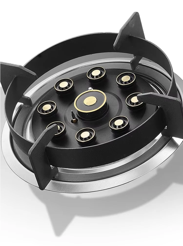 Piano cottura a gas intelligente a 3 fuochi: superficie in vetro facile da pulire con timer e accensione a batteria, prezzo di valore