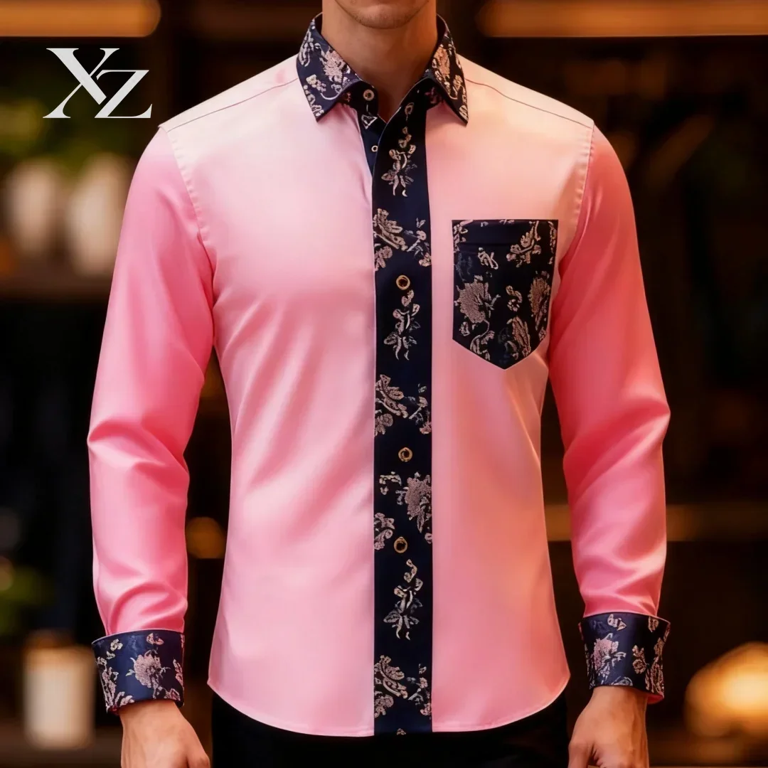 New style casual and comfortable men's long-sleeved shirt, high-end shirt. Casual, high-definition 3D printed shirt. Ideal choic