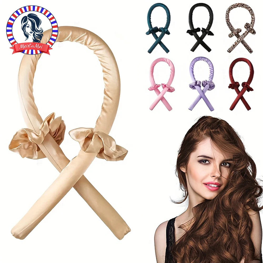 3-piece Set of Non Thermal Curling Iron, Including 1 Non Thermal Curling Iron Headband and 2 Hair Rings, DIY Hair Styling Tool