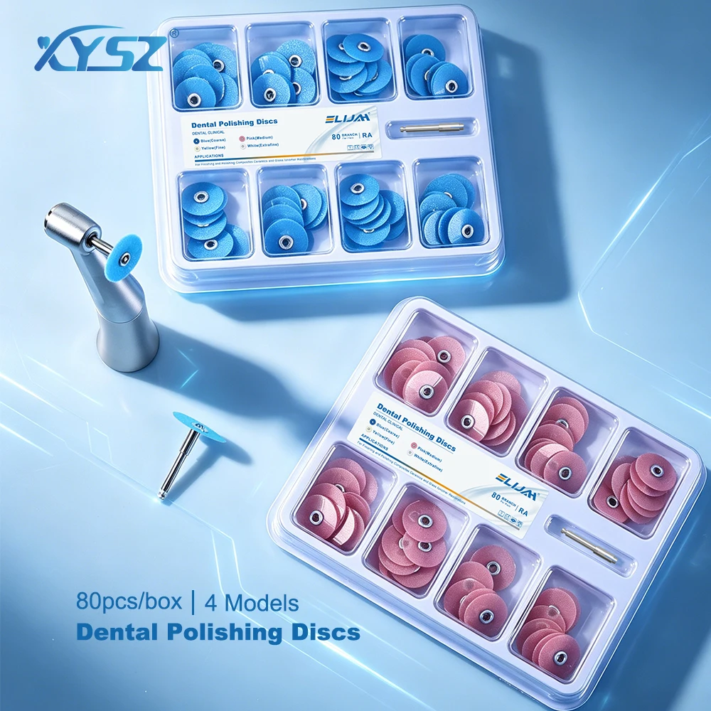

XYSZ 80Pcs Dental Finishing and Polishing Discs Reduction Contouring Mandrel Ceramics Glass Ionomer Restorations Consumable