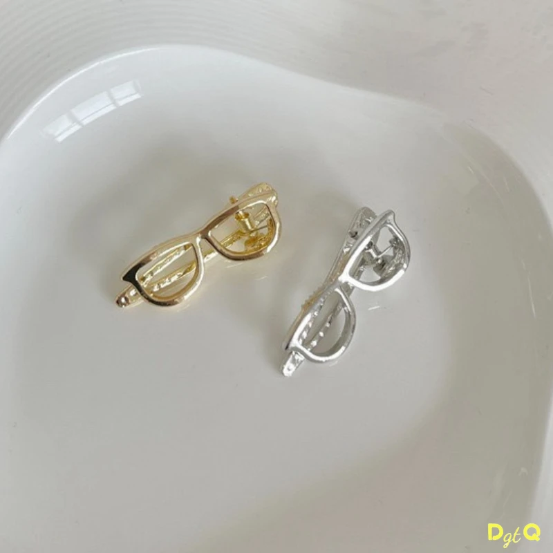 2-в-1 мини-заколка для волос в форме очков для челки, длинная маленькая заколка для книг, украшение для булавки для справочника, закладка, креативный подарок