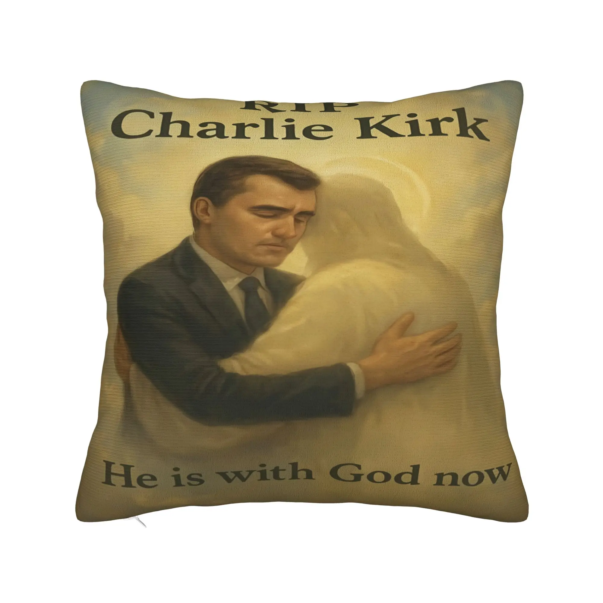 Charlie Kirk Angelic Advocate Pillow Case  Fashion Pillow Cover Soft Pillowcases For Living Room Bed Chair