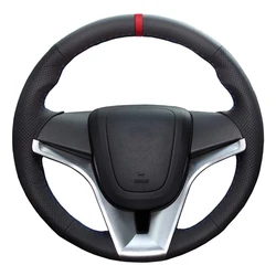 Non-Slip Soft Leather Braid Car Steering Wheel Cover For Chevrolet Cruze Aveo Orlando Holden Cruze Ravon R4 Car Accessories