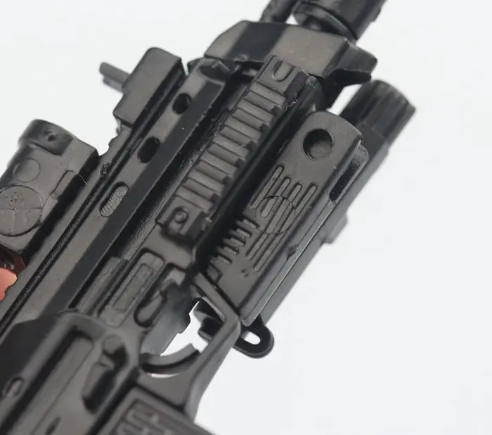 1:6 Scale MP7 Submachine Gun Double Form Plastic Assembled Firearm Puzzle Model for 12 Inch Action Figure Soldiers