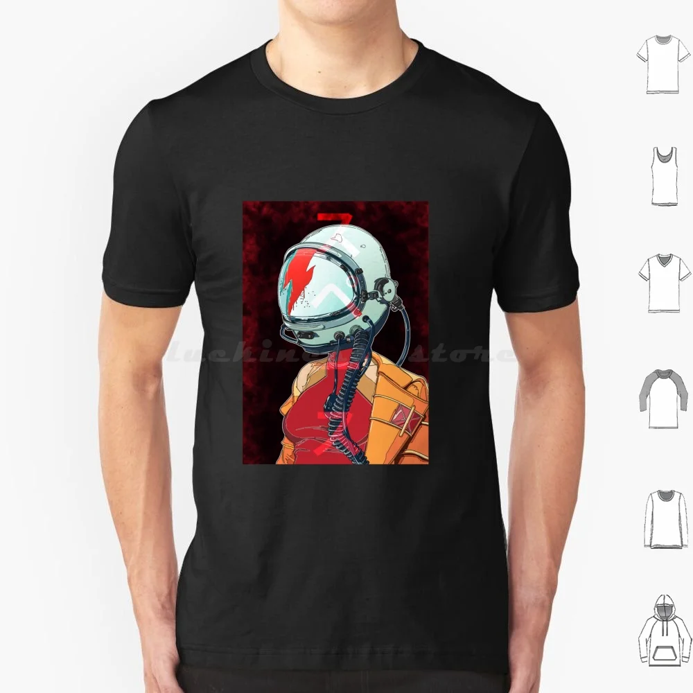 Camiseta espacial 6xl algodón Cool Tee música Inglaterra David Robert Jones Reino Unido