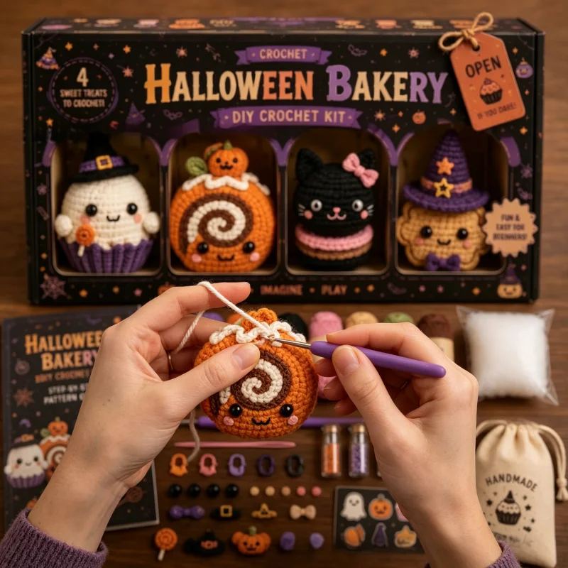 4pcs-halloween-crochet-doll-ornament-diy-material-kit-handmade-craft-set-for-home-tabletop-decoration-party-favors-holiday-gifts