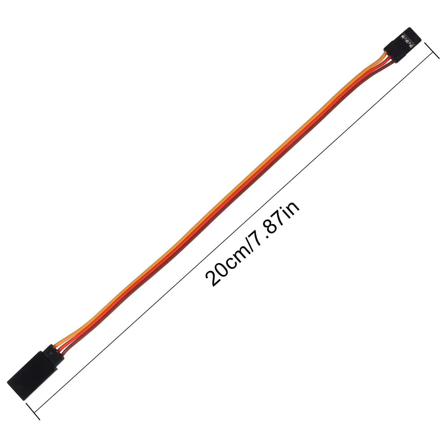 10Pcs 100/150/200/300/500mm 3 Pin Servo Extension Cable Cord Female to Male Wire Connector JR for RC Car Airplanes Helicopter