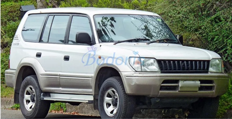 Exterior Triangle Rear Side Window Trim For Toyota Land Cruiser 90 Prado J90 1996-2002 Vent ABS Air Flow Shutter Accessories - view 5