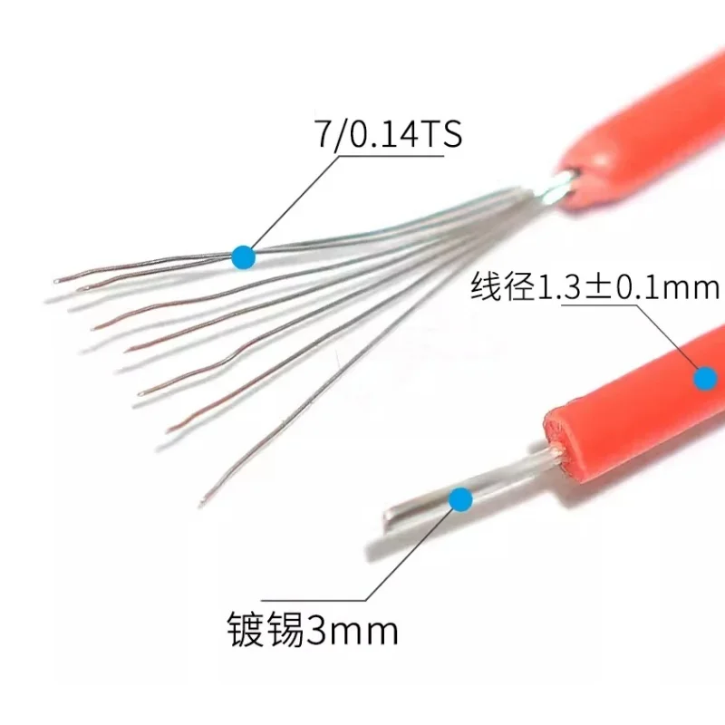 100Pcs/Lot 26AWG Tin-Plated Breadboard PCB Solder Cable 5/10/15/20CM Jumper Wire Tin Conductor DIY Electronic Wires Connector