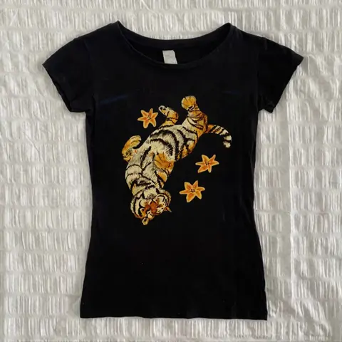 Vintage Aesthetic Kawaii Clothing Clothes for Women 90s Crop Top Women Baby Tees Y2k Letter Woman T-shirts Anime Girl 2000s Tops
