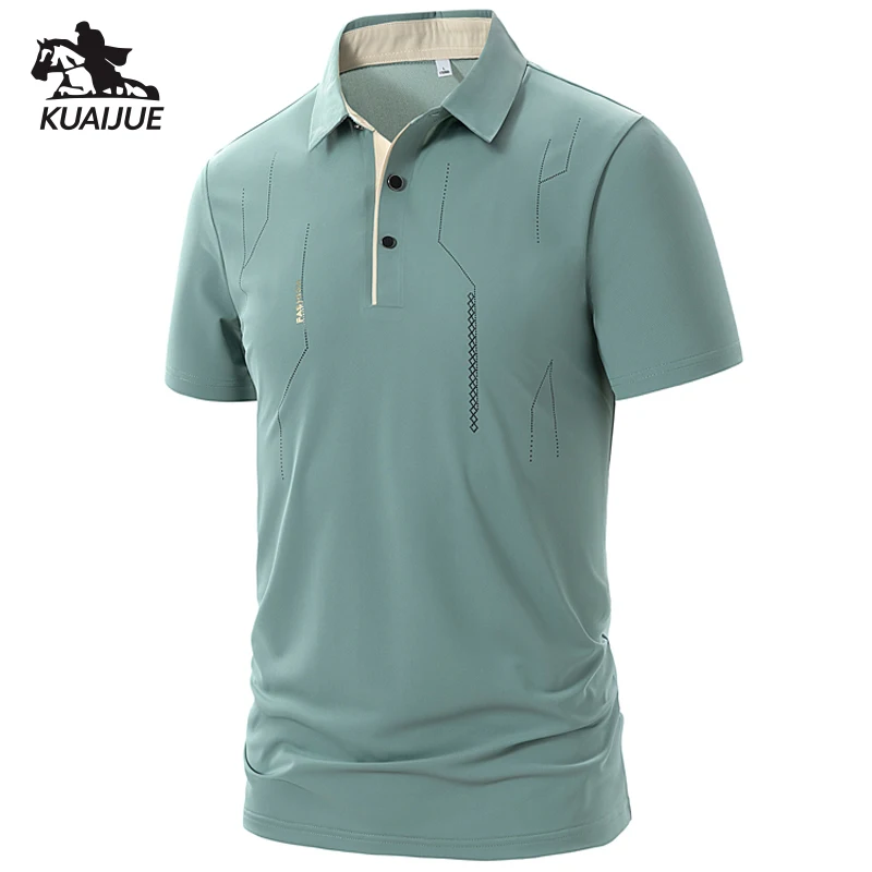 

Men's high quality summer new lapel men's short sleeve polo shirt stamp solid color business casual men's polo shirt M-4XL 1002