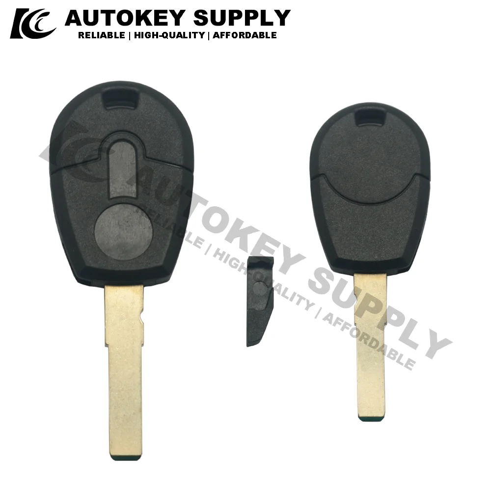 Autokeysupply AKFTS217/AKFTS218 Transponder Key black Whole For Fiat