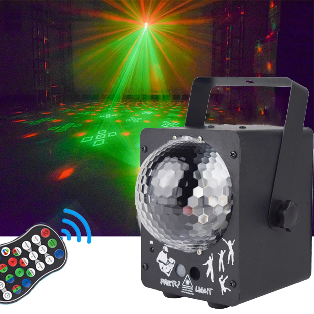 

LED Disco ball Stage light Bluetooth remote Laser light Bar Party Decorative light Wedding Club flash Christmas Festival light