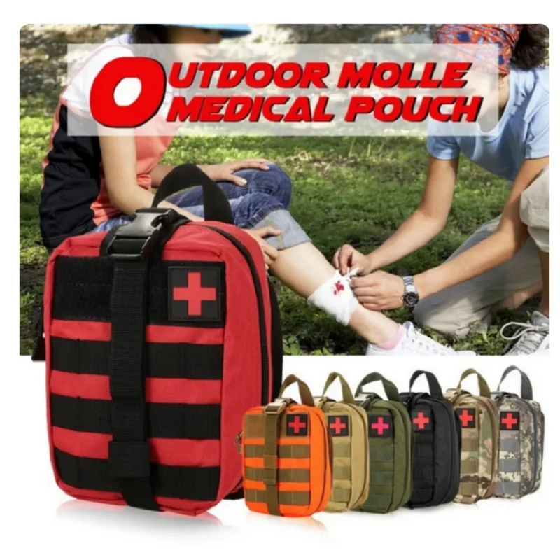 Kit de primeros auxilios táctico portátil, bolsa médica para senderismo, viaje, casa, tratamiento de emergencia, herramientas de supervivencia, EDC