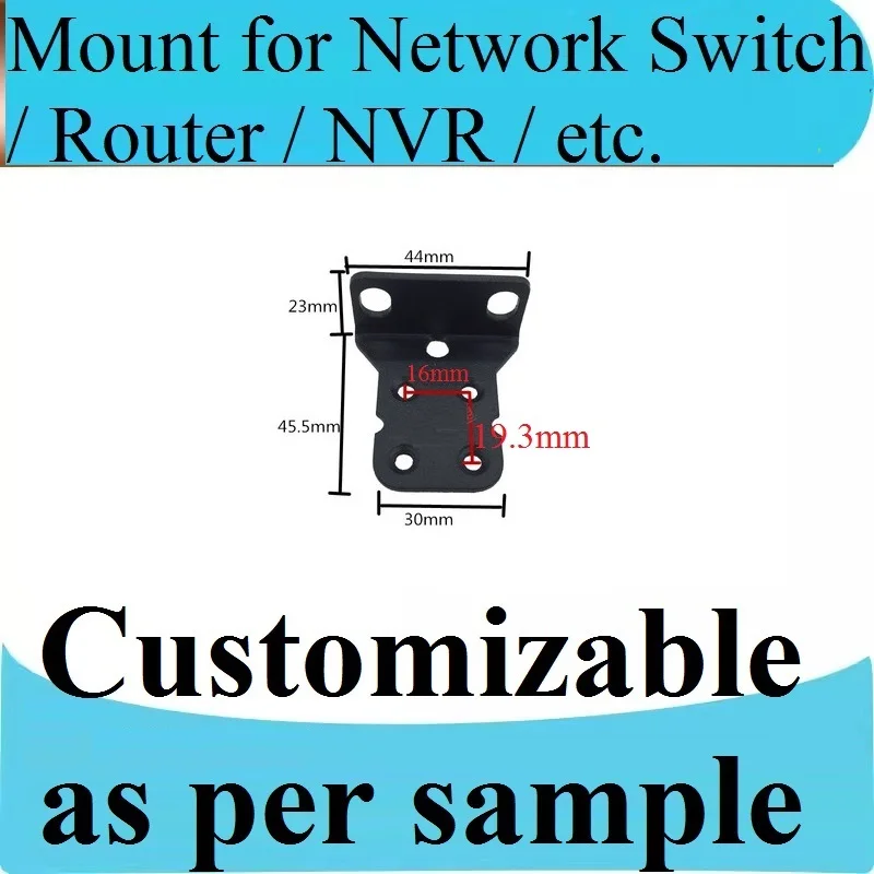 Suitable for Ruijie RG-S2312G-P switch router hanging ear bracket, ear cabinet fixing bracket, Welcome to Customize, Only 1pcs