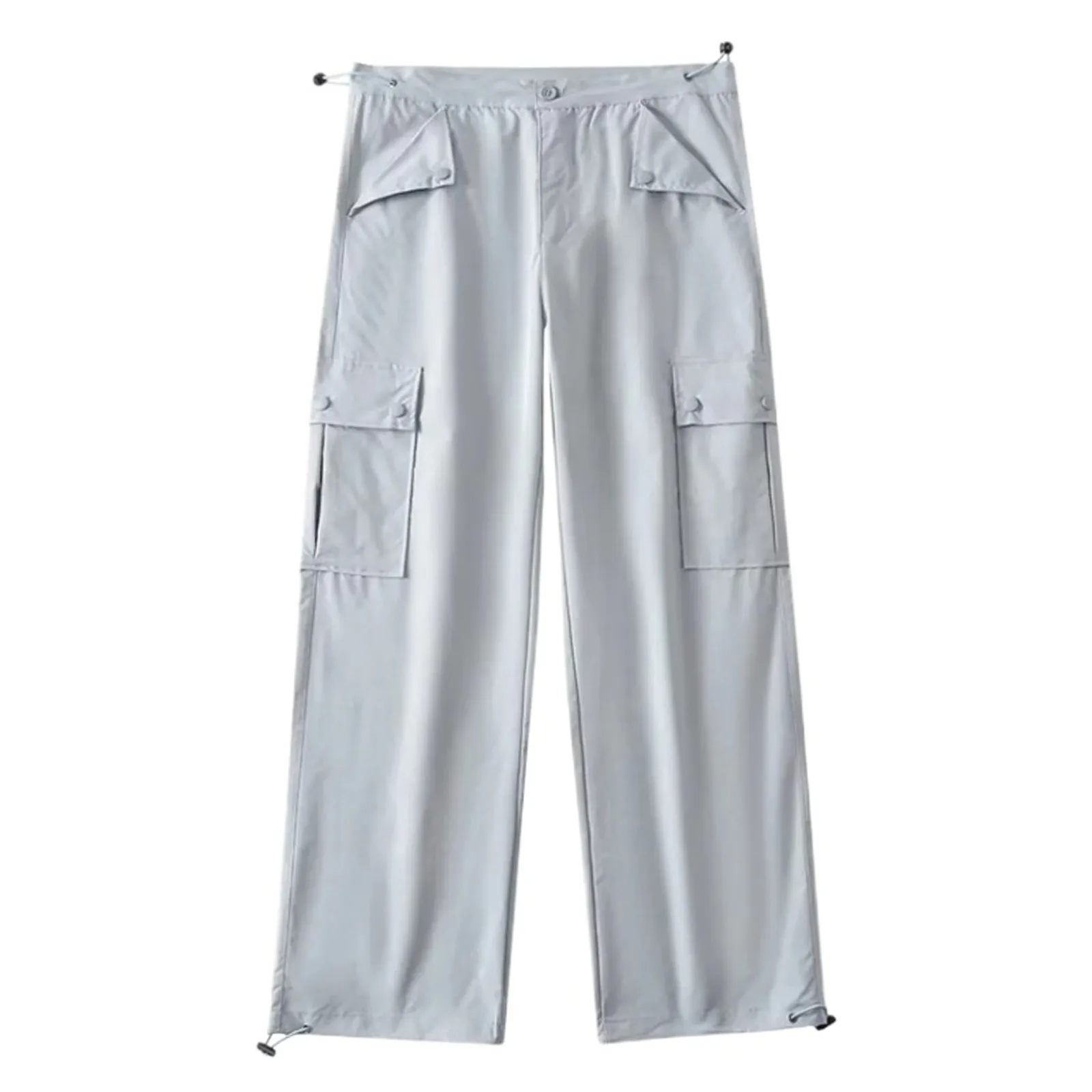 2024 Damskie lekkie spodnie turystyczne z wysokim stanem Sportowe spodnie treningowe Casual Outdoor Hiking Jogger Cargo Pants z kieszeniami