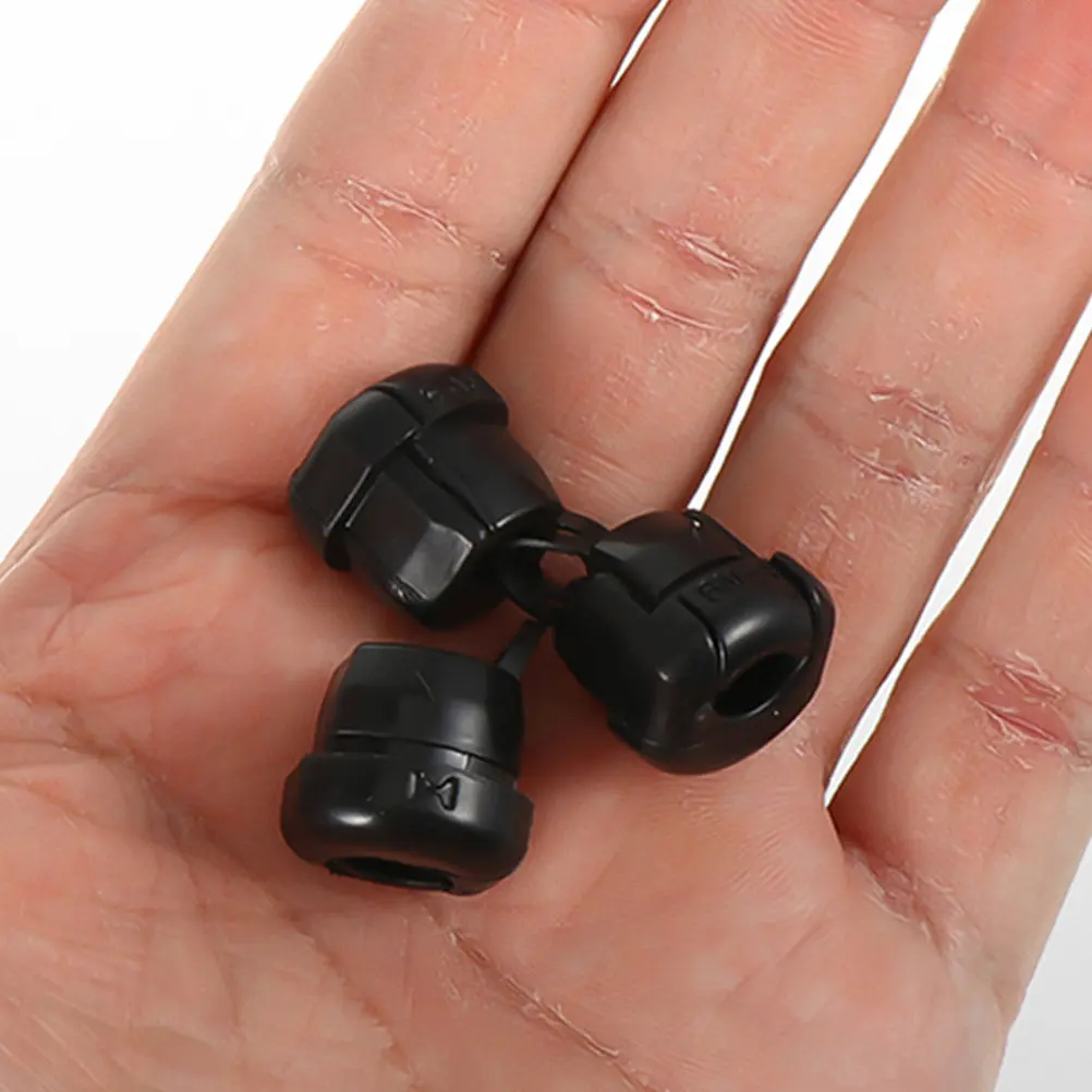 Nylon Cable Gland Strain Relief Connector 20Pcs for Desk Cable Management Wire Protection Cord Organizer