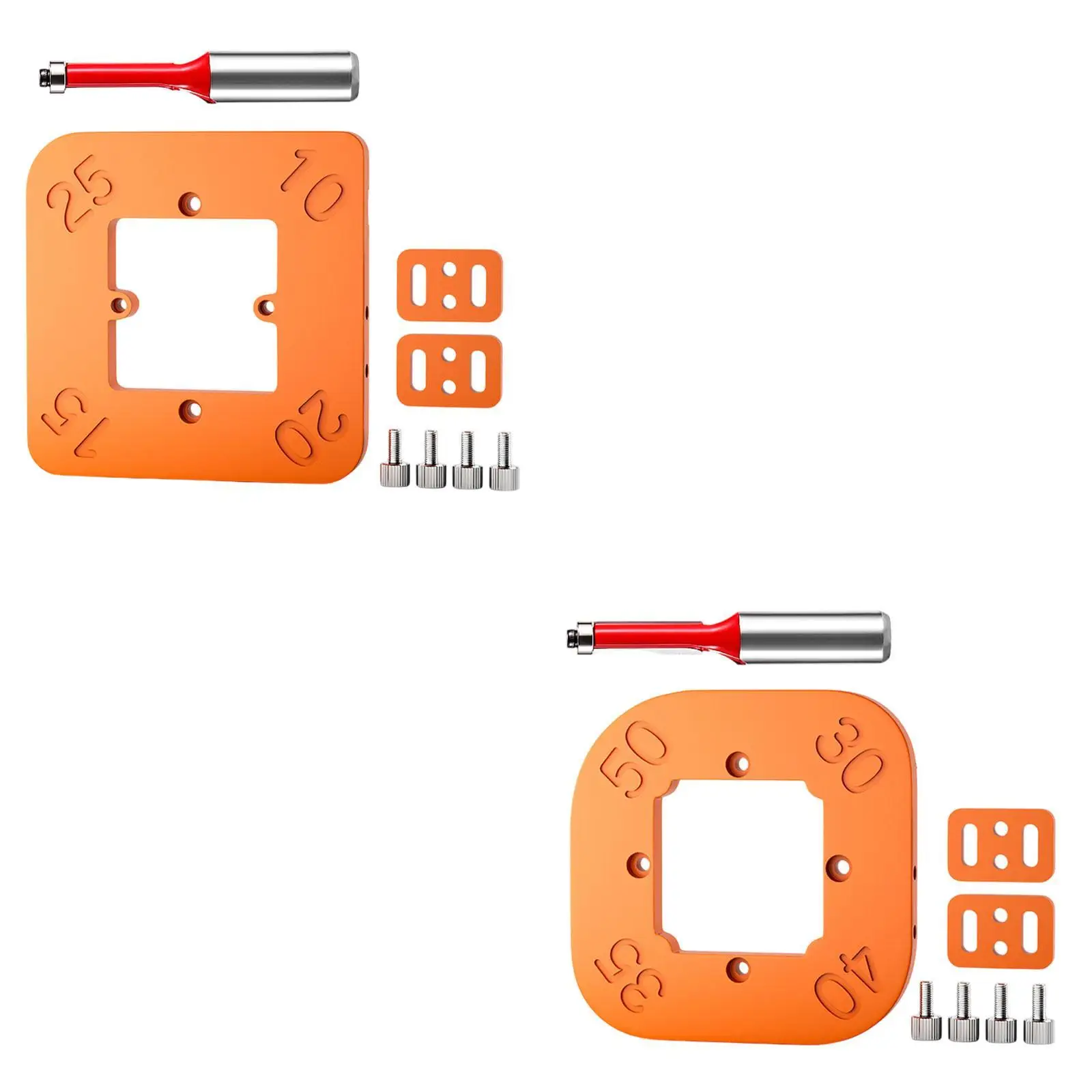 Kit de plantilla de radio de esquina de enrutador, recorte profesional multiusos para carpintería