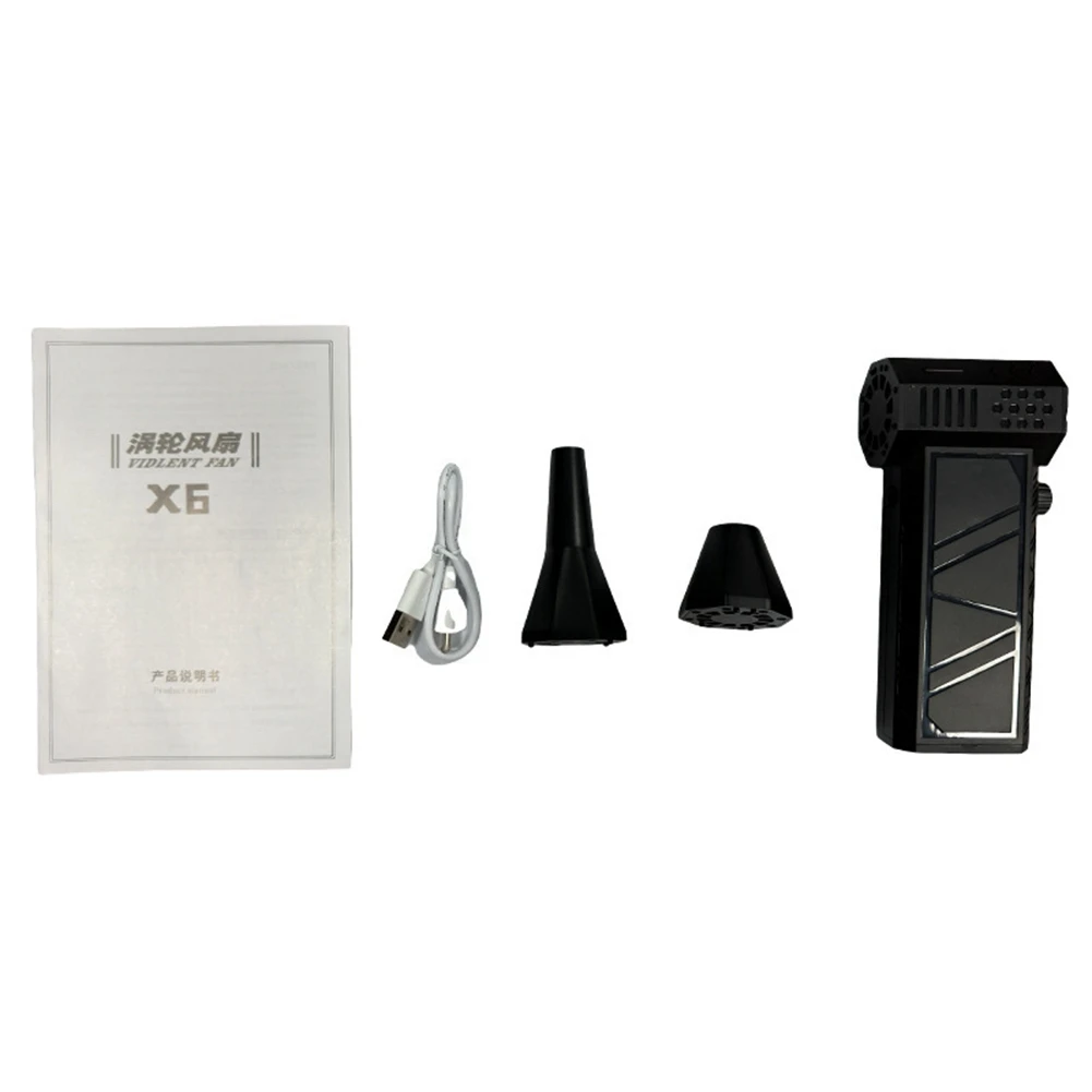 

FGGS-Violent Turbo Mini Fan 200 Вт, 130 000 об/мин, ручной вентилятор, перезаряжаемый пылеочиститель, мощный вентилятор с ураганом