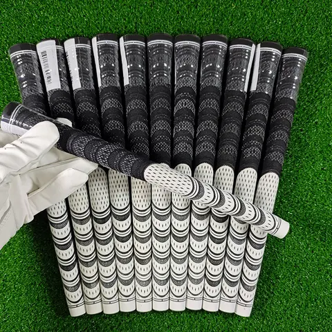 화이트 골프 아이언 그립 세트 표준 중형 고무 면사 멀티 컴파운드 골프 클럽 그립 탄소 원사 골프 그립