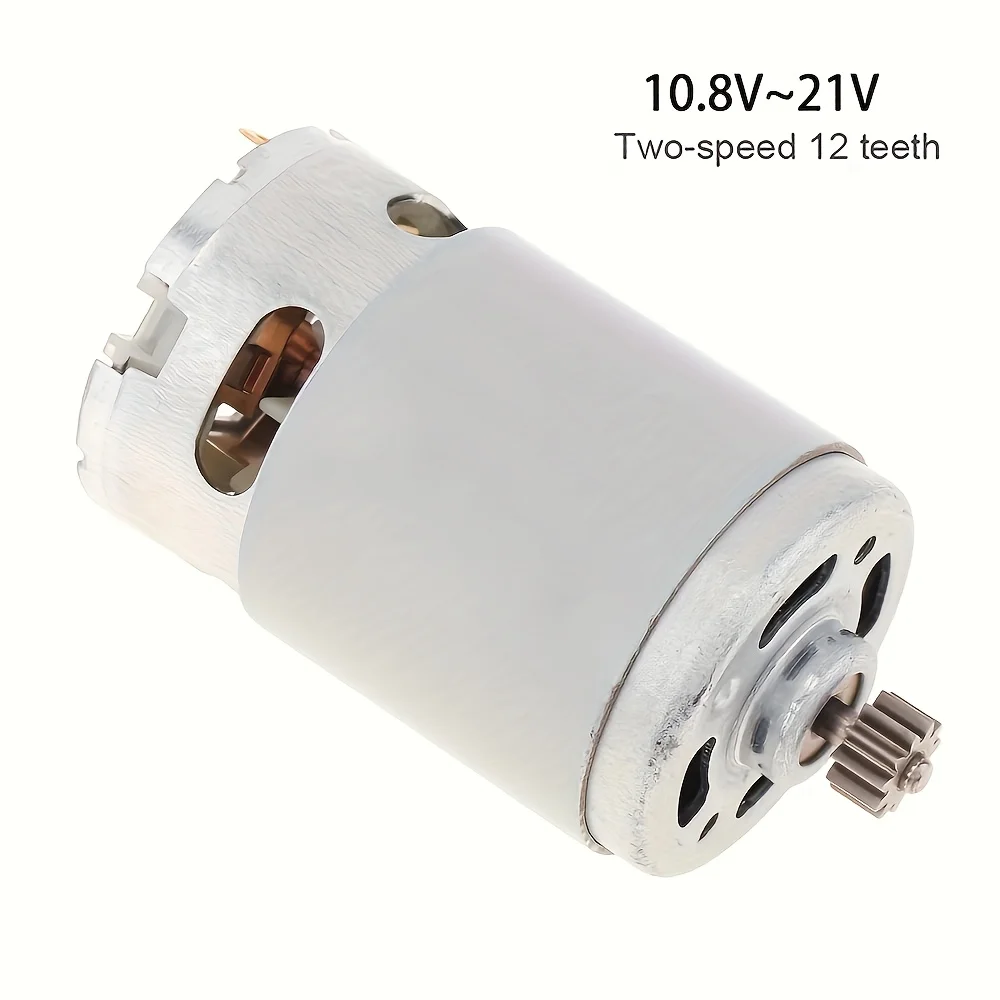 1pc RS550 DC Motor for Electric Drill/Electric Screwdriver 12 Teeth 10.8V/12V/14.4V/21V 21500-29000RPM