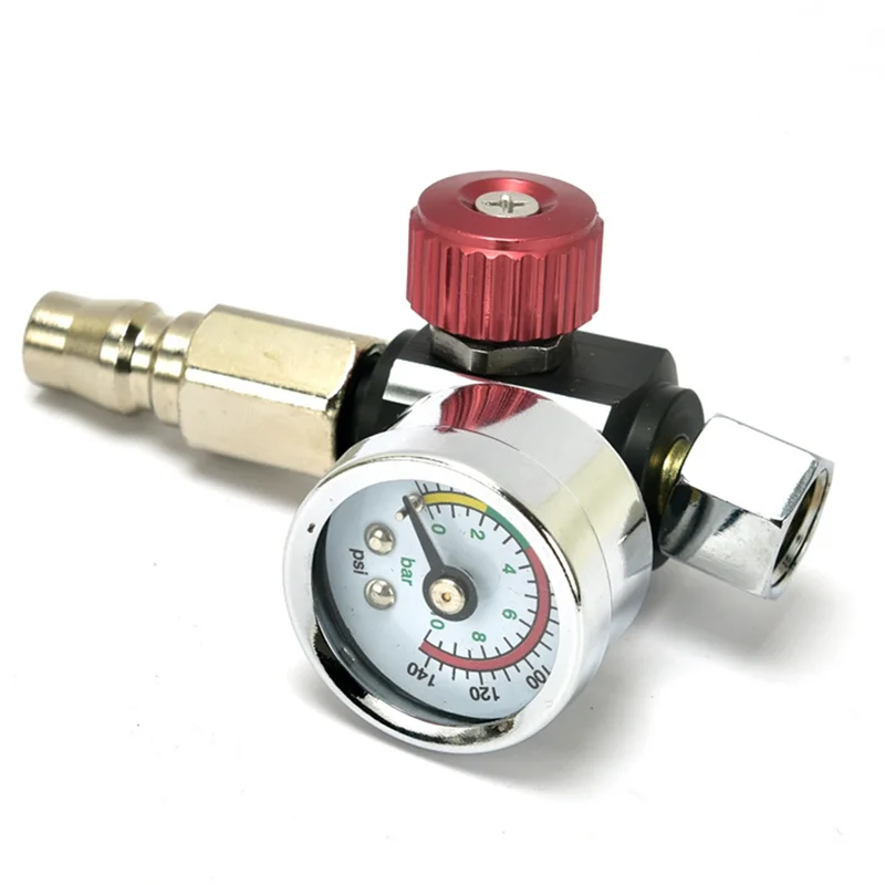 AA63 HOT luchtcompressor regelklep met manometer, voor nauwkeurige controle in lucht/pneumatisch gereedschap met PF20-connector