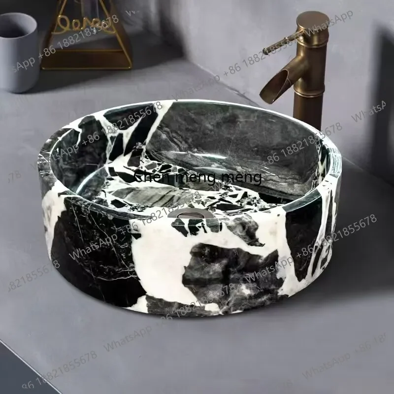 

Discunt Luxury natural marble countertop basin, bathroom, face wash basin, integrated home decoration
