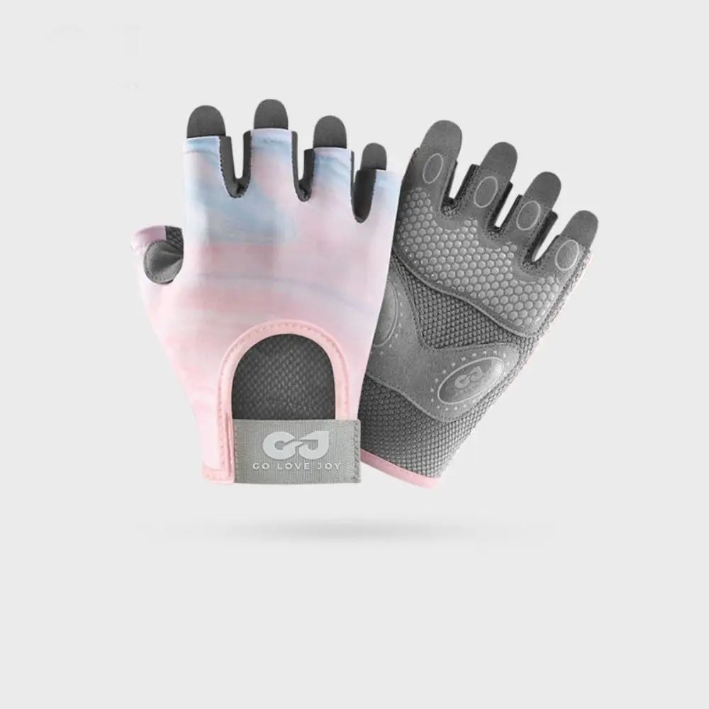 Fitness Gloves Half Finger Half Finger Gloves Non-slip Nylon Workout Gloves Thin Multiple Colors Training Gloves Women Men