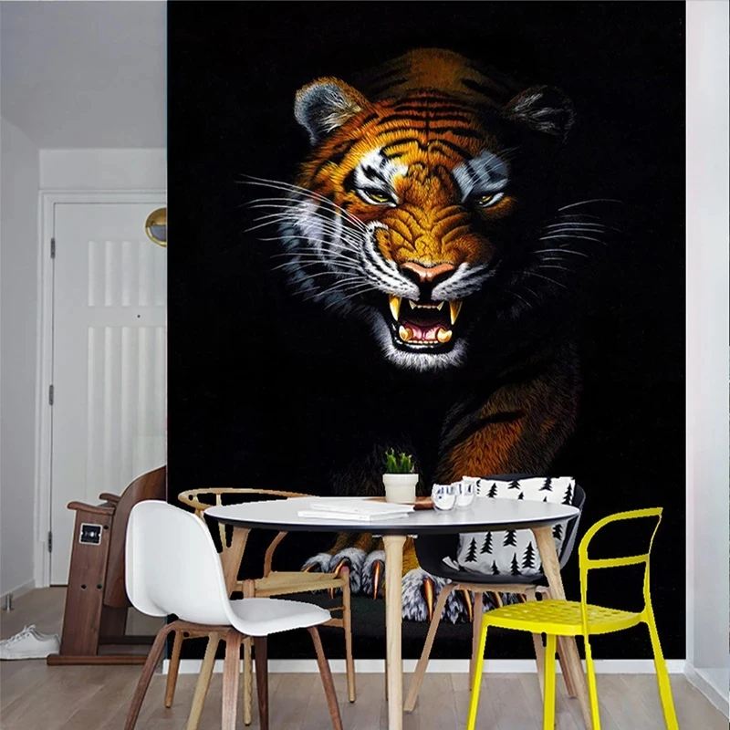 Customized 3D Mural Modern Simple Animal Tiger Photo Wallpaper Entrance Living room sofa TV background wall bedroom restaurant
