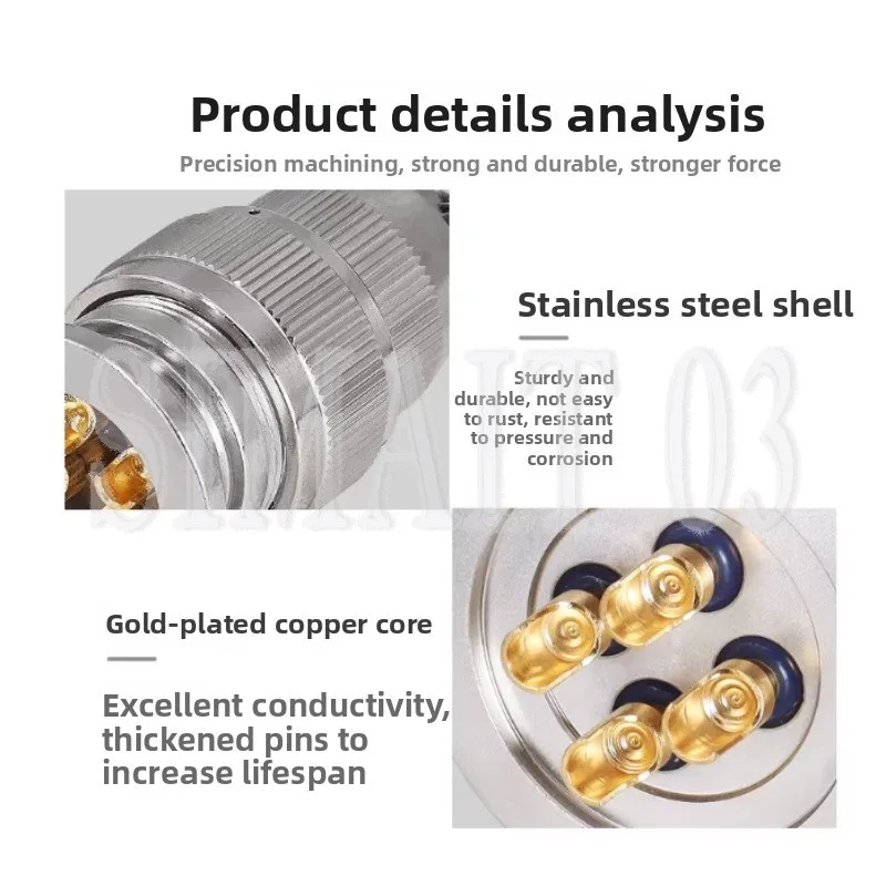 Hermetically Sealed Vacuum Connector Glass Sintered Aviation Plug Kf25 Series Kf40 Series