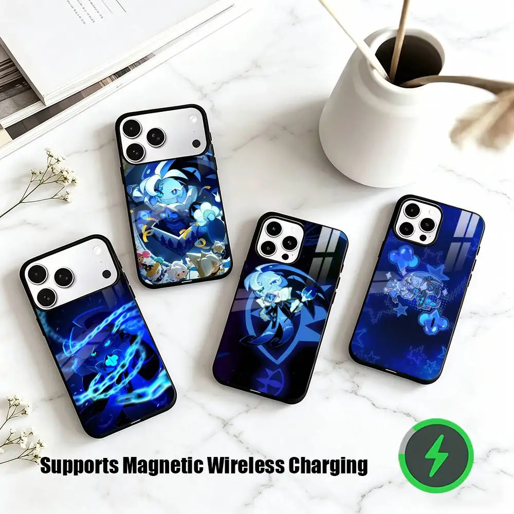 Shadow Milk Cookie Cookie Run Kingdom  Phone Case For iPhone17,16,15,14,13,12,11 Plus,Pro Allows magnetic wireless charging