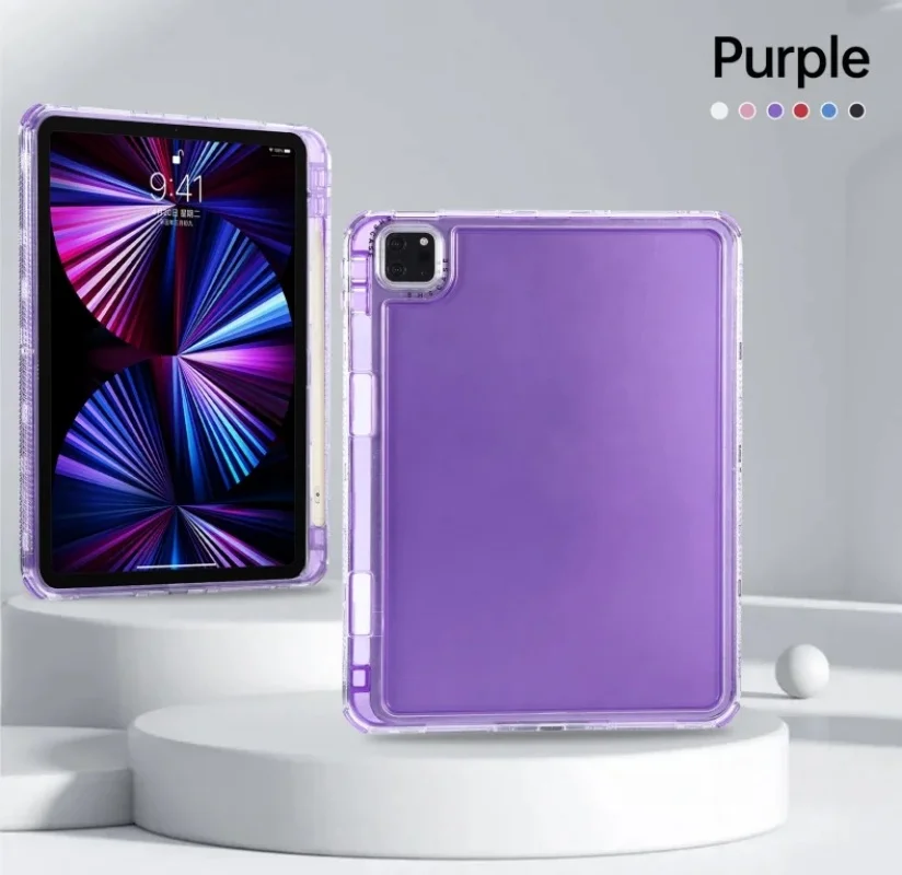 

Ультратонкий прозрачный чехол для iPad Pro 13/12,9/11 2023-2024 iPad Air 5/4, iPad 10,/9, поколения 10,2, противоударный чехол для iPad Mini 6, задняя панель Sh