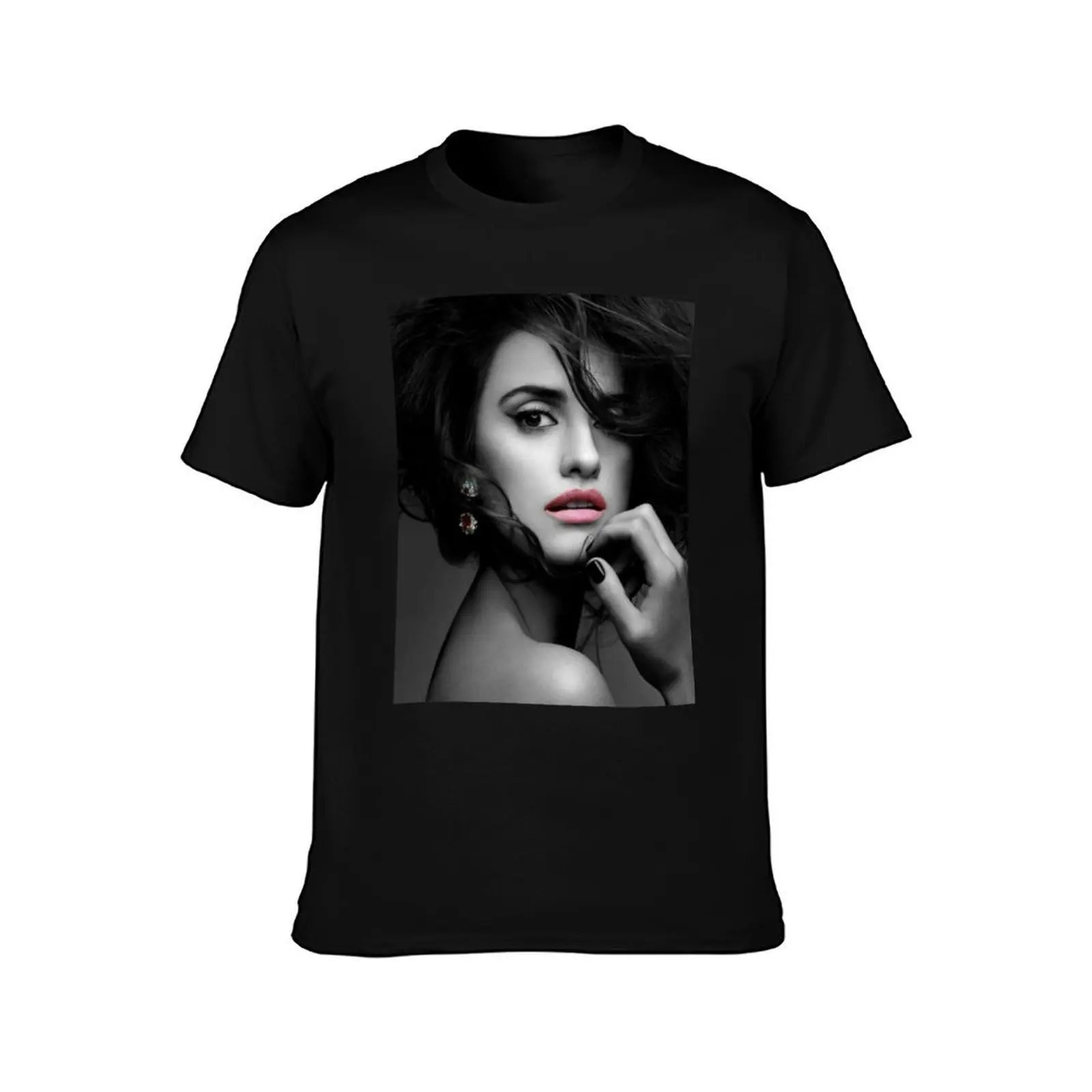 Penelope Cruz T-Shirt Large Size Basic Casual T-Shirt