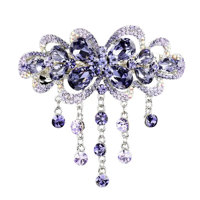 

Female Elegant Crystal Tassel Trendy Hair Clip for Women Mother Tassel Barrettes Hairpins Ladies 2026 New Headwear Headdress