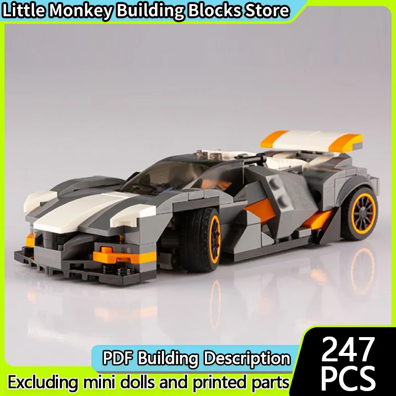 

Speed Racing Car Model MOC Building Bricks GTX-7 Super Sports Car Modular Technology Children Holiday Gifts Assemble Toys Suit